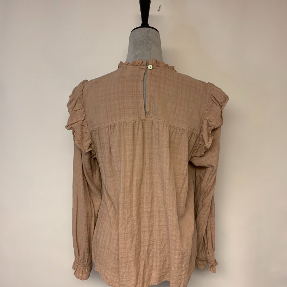 Universal Thread Womens Blouse Size Large Pink Feminine Prairie Boho Pastel - Picture 3 of 9